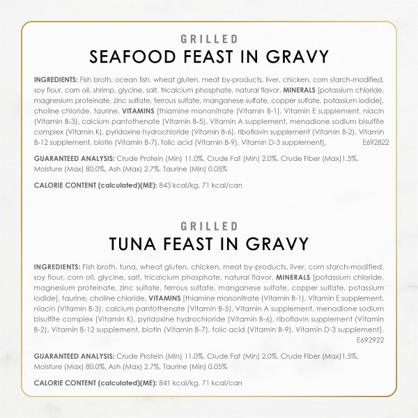 Variety Pack Seafood, Fish, Tuna & Salmon Wet Cat Food Cans – 3oz/30ct