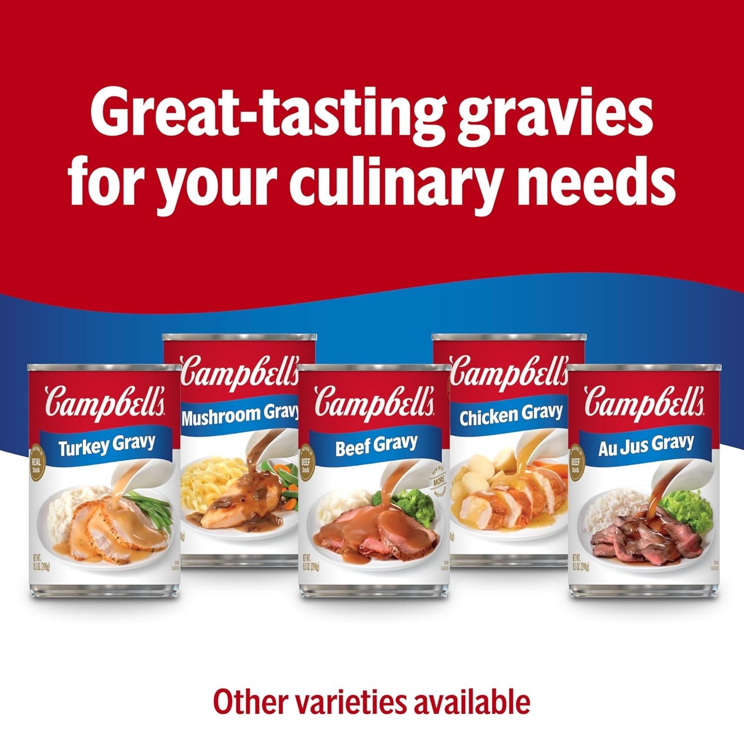 Savory Campbell’s Chicken Gravy – 12 Cans, 10.5 oz Each – No Artificial Flavors
