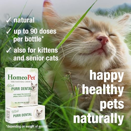 HomeoPet Feline Purr Dental Cat Teeth & Gum Care 15ml