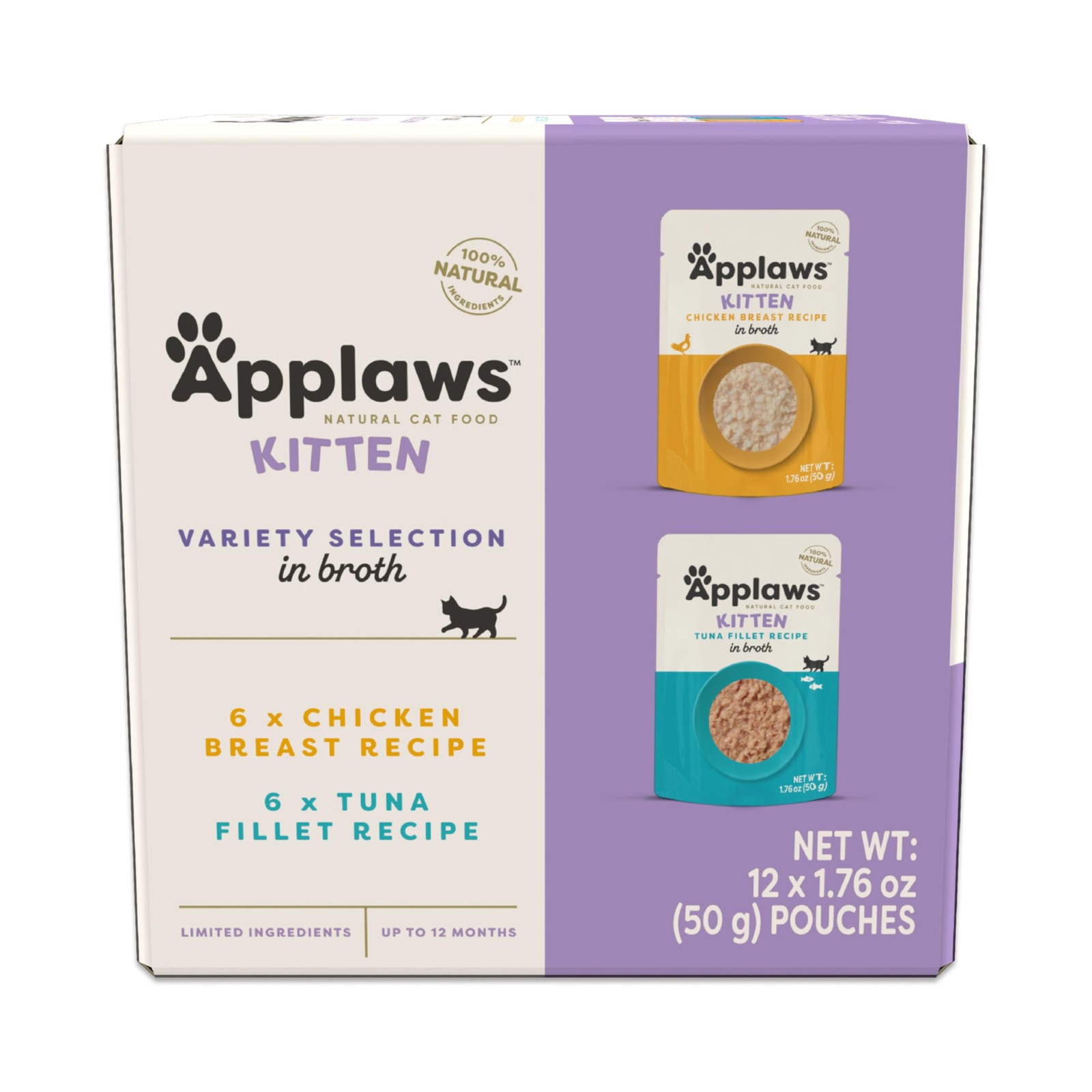 Natural Wet Kitten Food in Broth, Made with Limited and Natural Ingredients, …