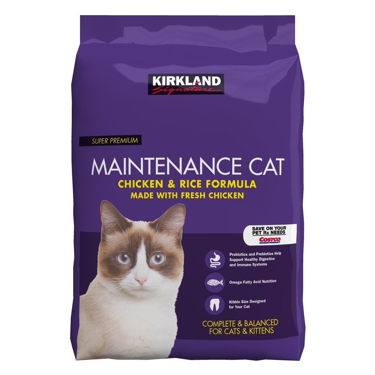 New Kirkland Premium Chicken and Rice Cat Food – Balanced Nutrition, 25lbs