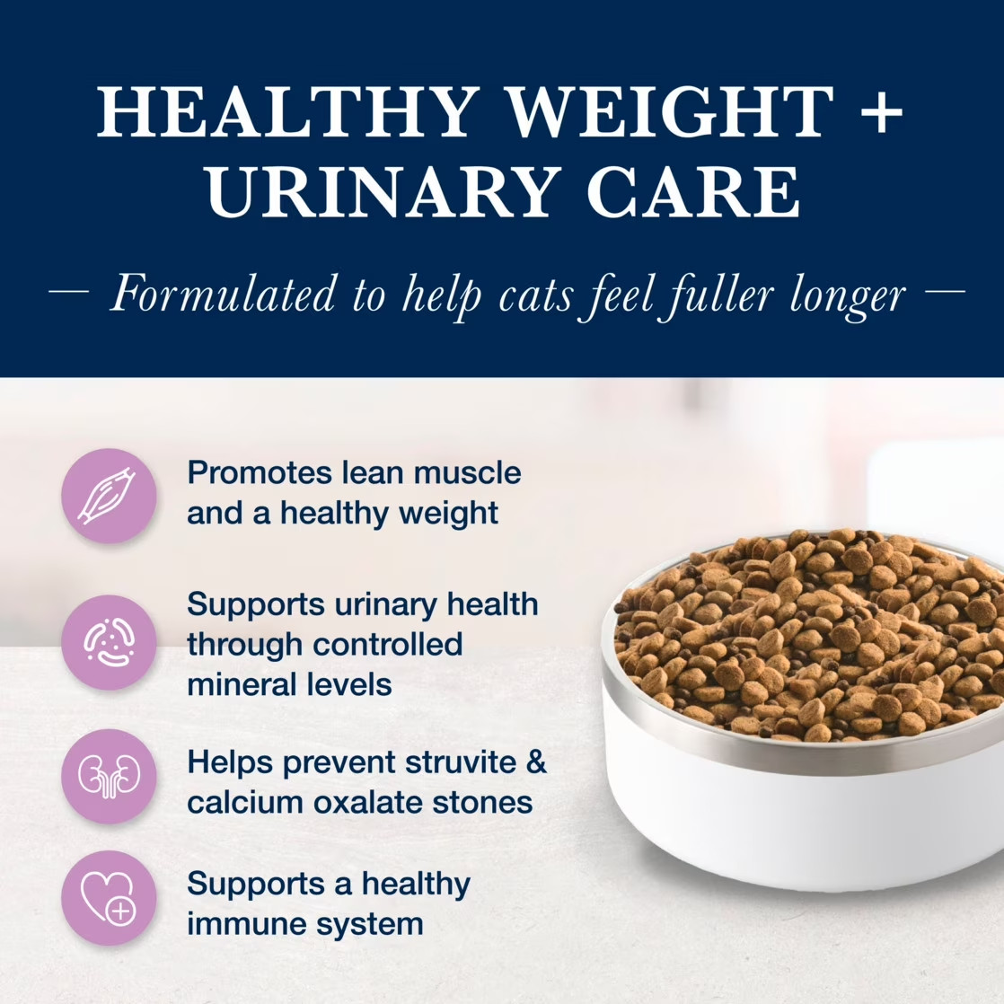 Blue Buffalo W+U Weight Management + Urinary Care Grain-Free Dry Cat Food 6.5 lb