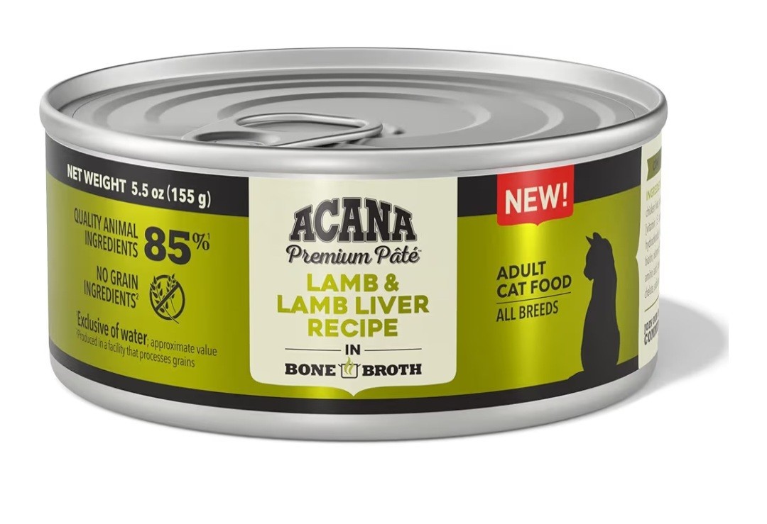 ACANA Premium Pâté Lamb & Lamb Liver Bone Broth Grain Free Wet Cat 5.5 oz