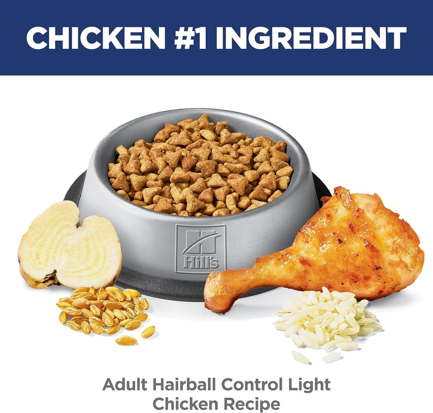 Hill’s Science Diet Adult 1-6 Hairball Control Light Dry Cat Food,Chicken,15.5lb