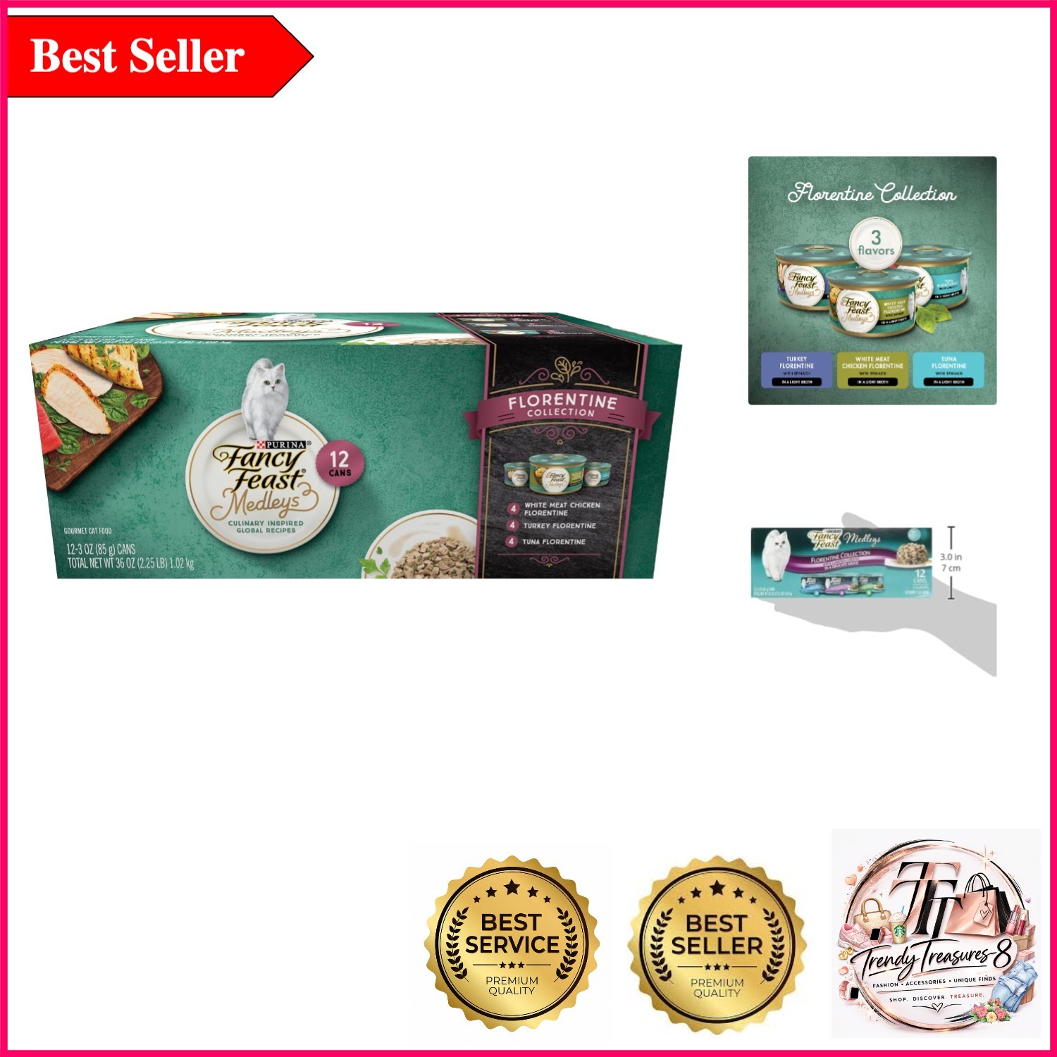 Purina Medleys Florentine Wet Cat Food – International-Inspired, Holistic Nut…