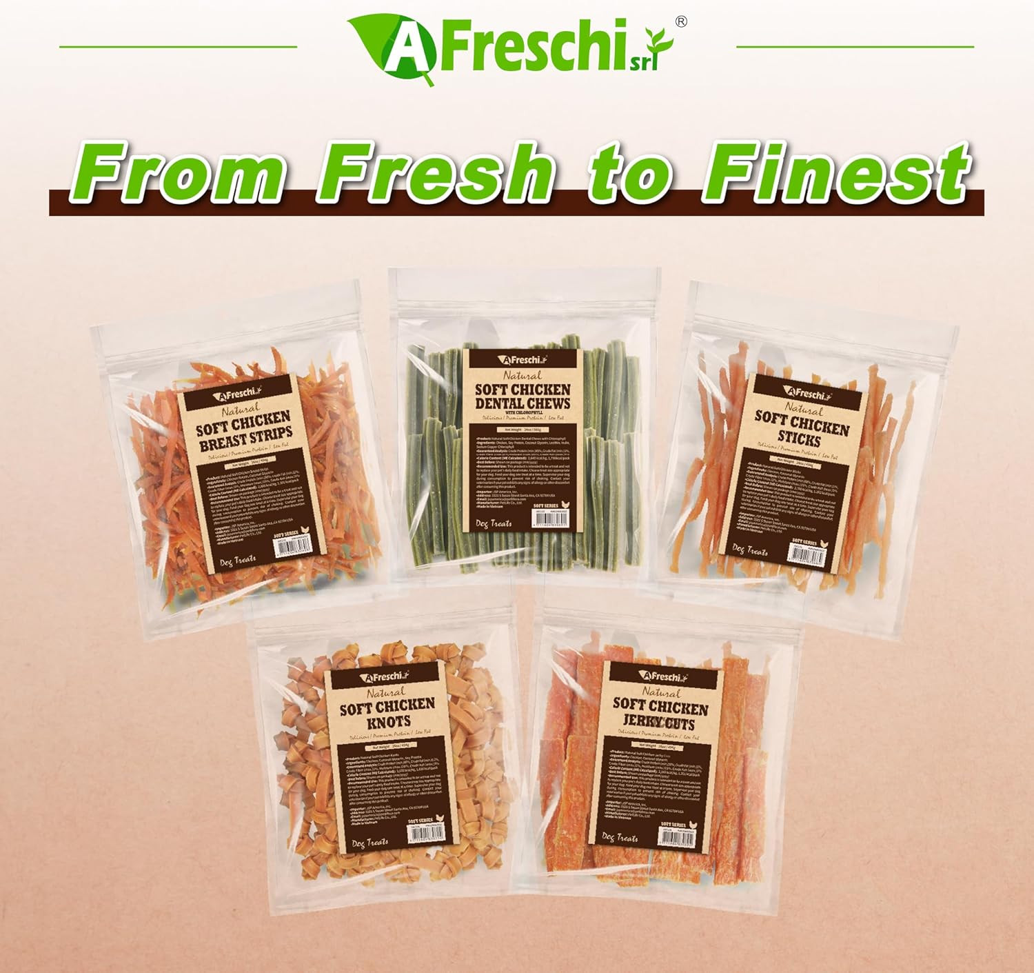 Soft Chicken Dog Treats, All Natural, High-Protein, Healthy & Easily Digestible,