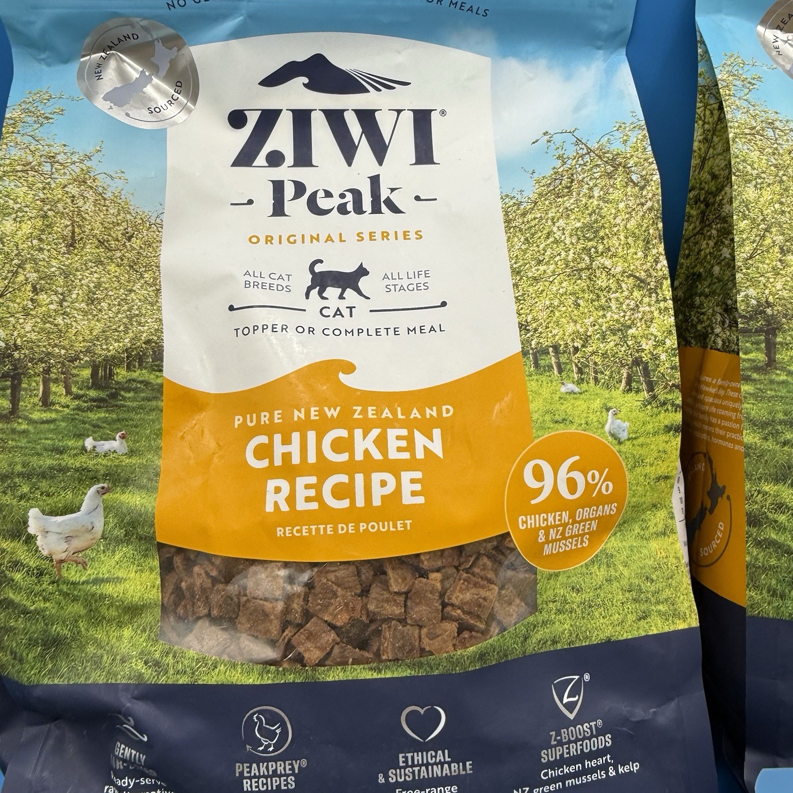 (4) ZIWI Peak Air-Dried Cat Food – Chicken – All Natural, High Protein, 2.2 Lbs