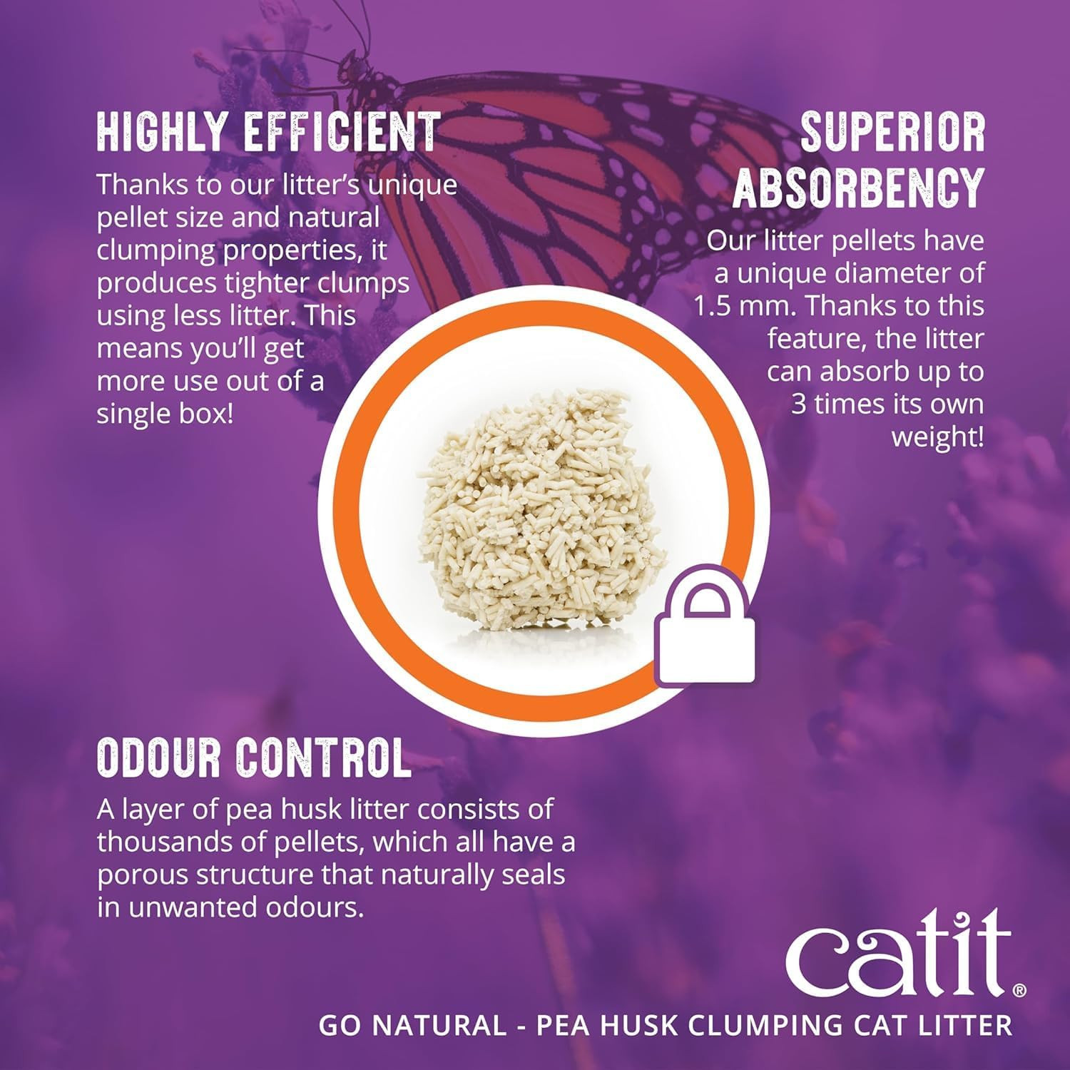 – Go Natural Pea Husk Clumping Cat Litter – Lightweight, Dust Free, Easy Cleanin
