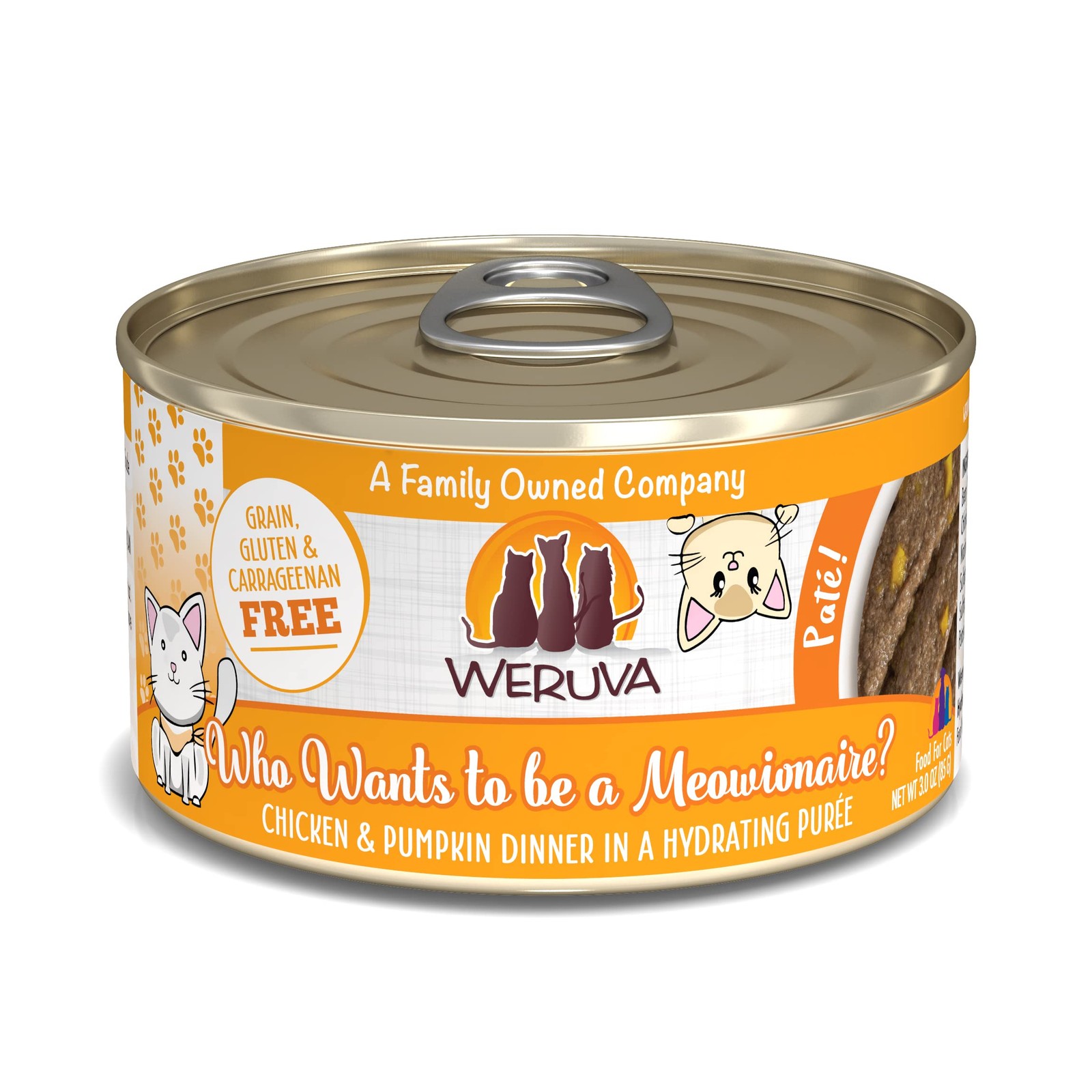 Weruva Wet Cat Food, Who Wants to be a Meowionaire with 3 Ounce (Pack of 12)