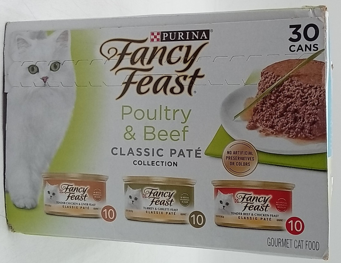 Fancy Feast Classic Poultry And Beef Pate Variety Pack 30 Ounce BB 12/26