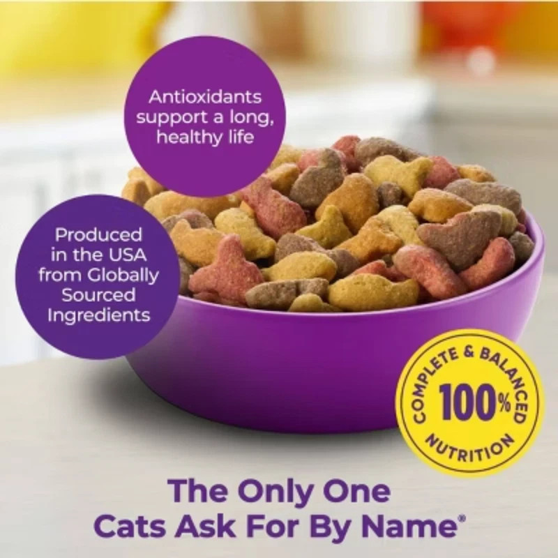 Meow Mix Chicken, Turkey, Salmon & Ocean Fish Adult Dry Cat Food.