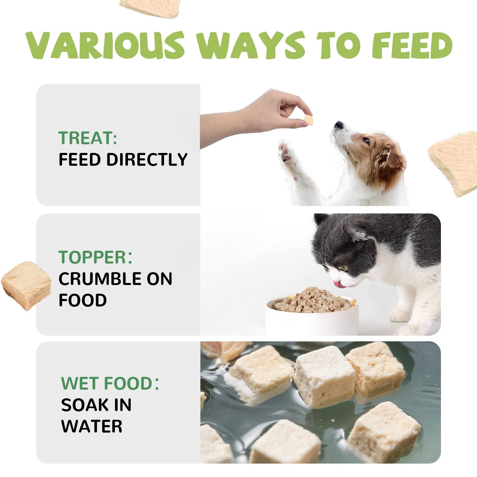 PAWUP Freeze Dried Chicken for Dogs Cats, High Protein 4.6 Ounce (Pack of 1)