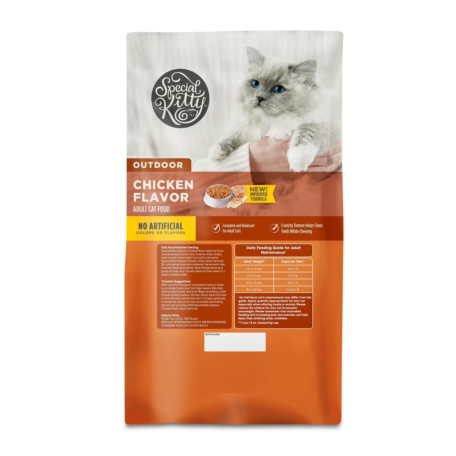 (2 pack) Special Kitty Outdoor Formula Dry Cat Food, 44 lb Bag