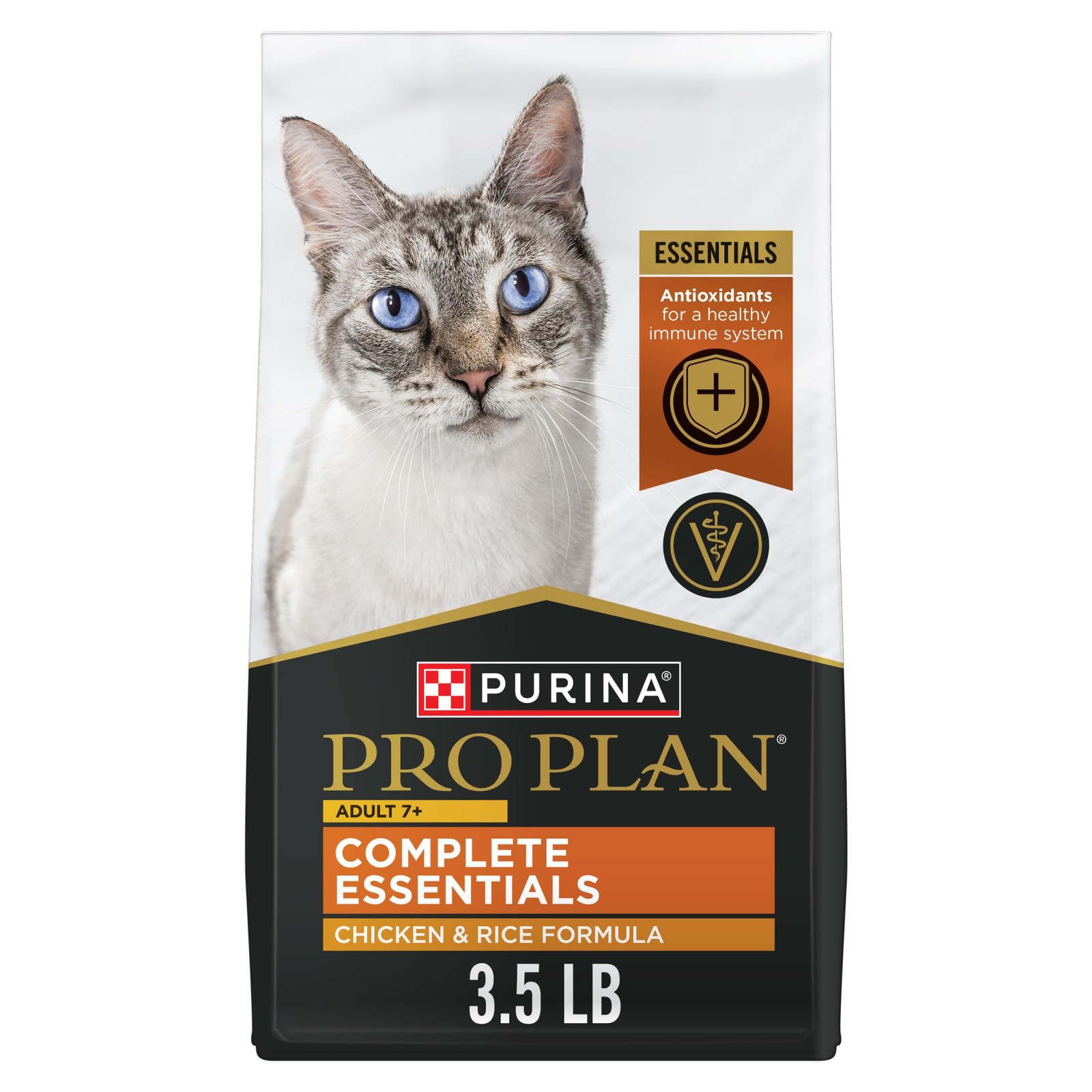 Purina Pro Plan Senior Cat Food Dry 7+ Complete 3.5 Pound (Pack of 1)