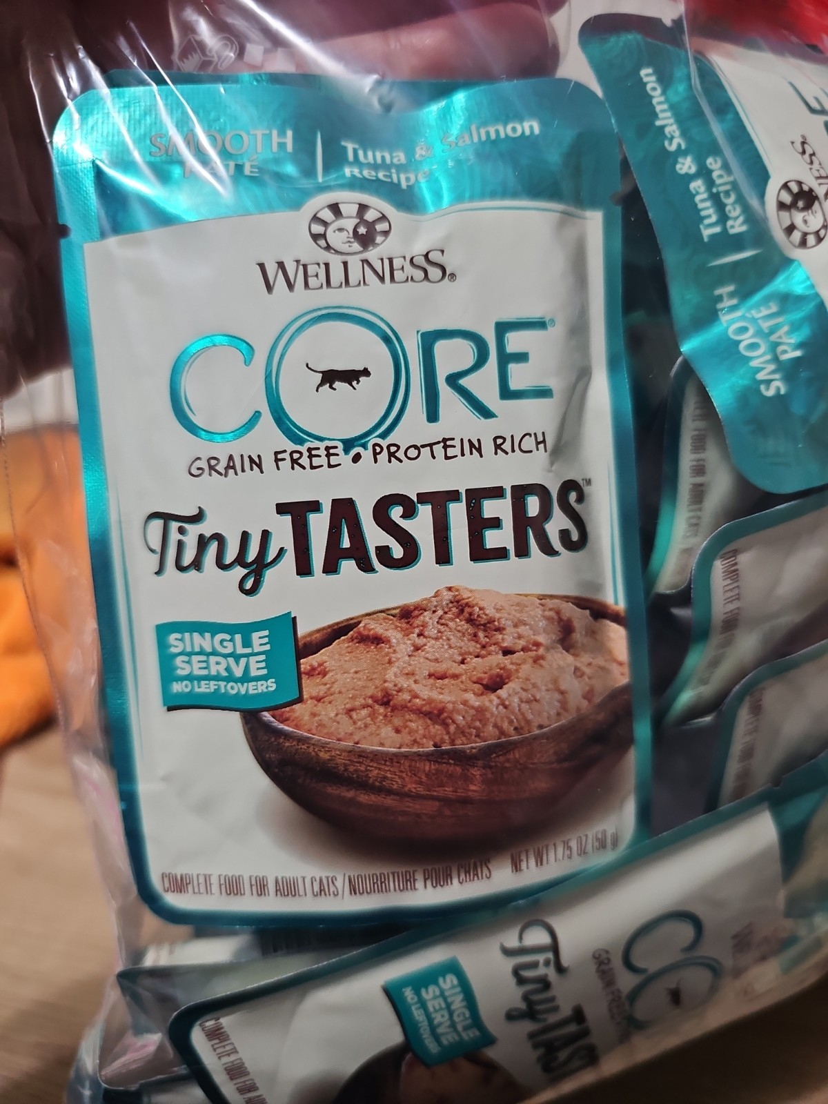 Wellness CORE Tiny Tasters Grain Free Tuna Salmon Wet Cat Food Pouch 💥33 Packs