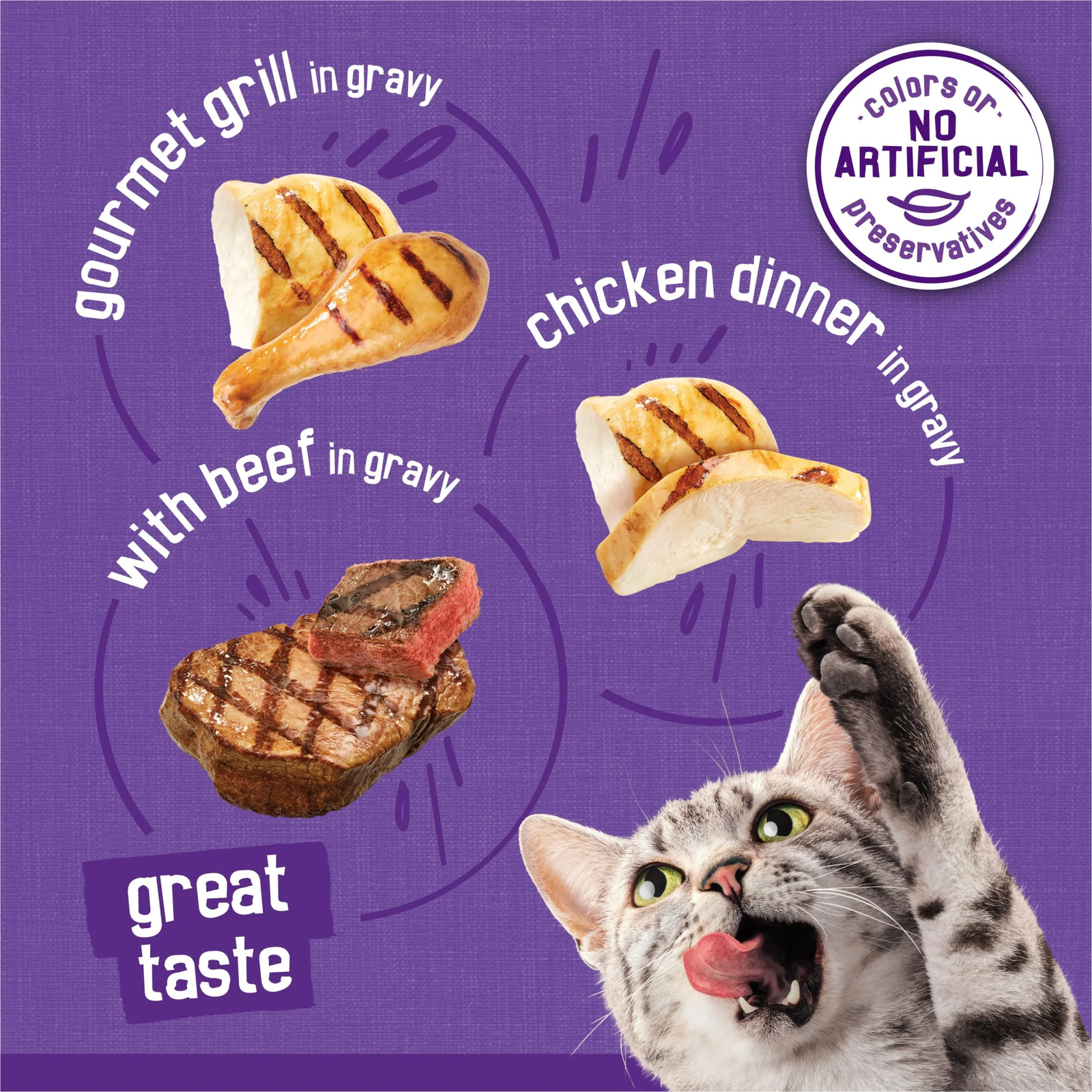 Friskies Meaty Bits Gravy Wet Cat Food 12Pk