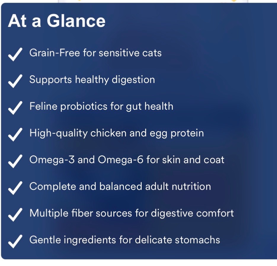 WholeHearted Healthy Digestion Chicken and Egg Product Recipe Dry Cat Food, 12 l