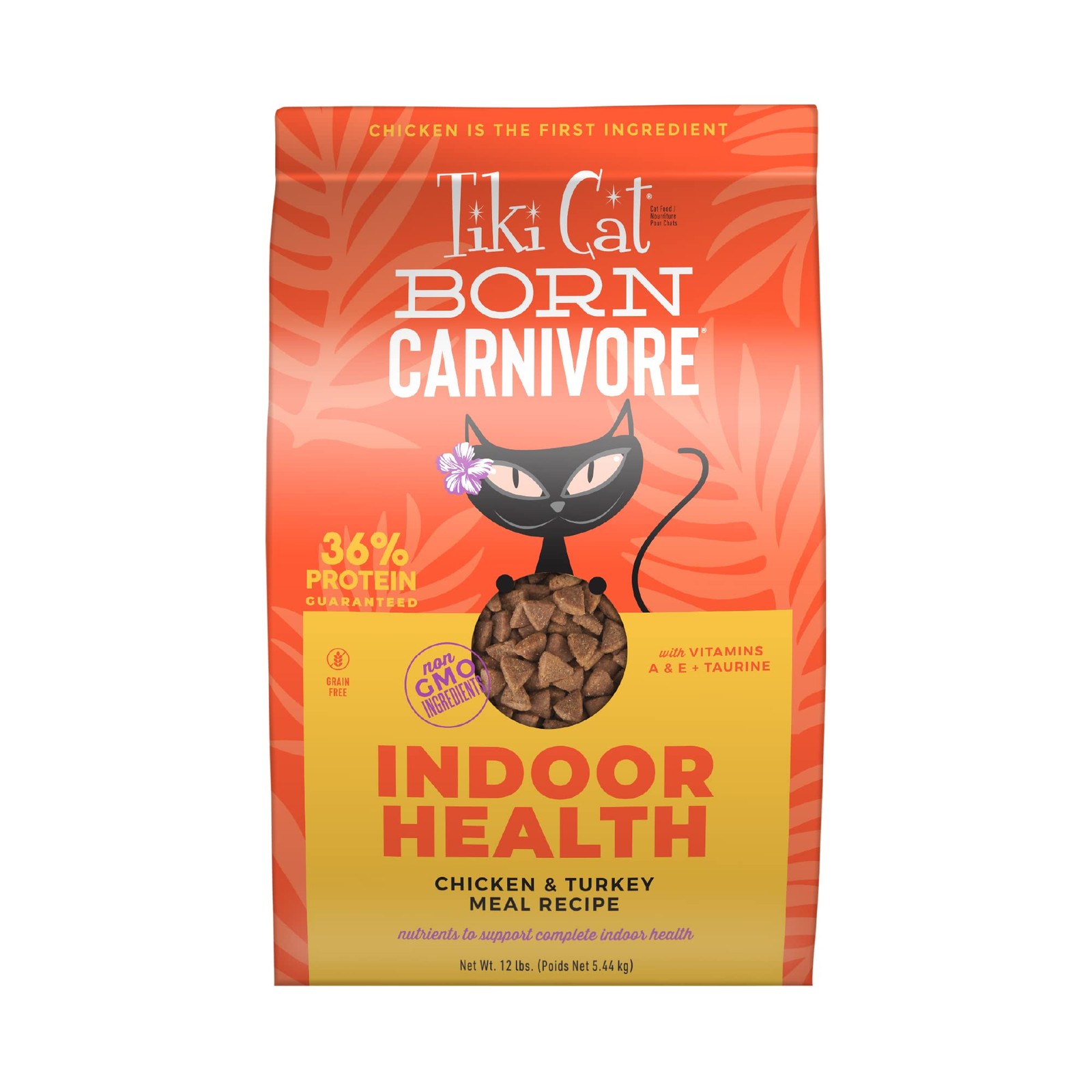 Tiki Cat Born Carnivore 12 Pound (Pack of 1), Chicken and Turkey Meal Recipe