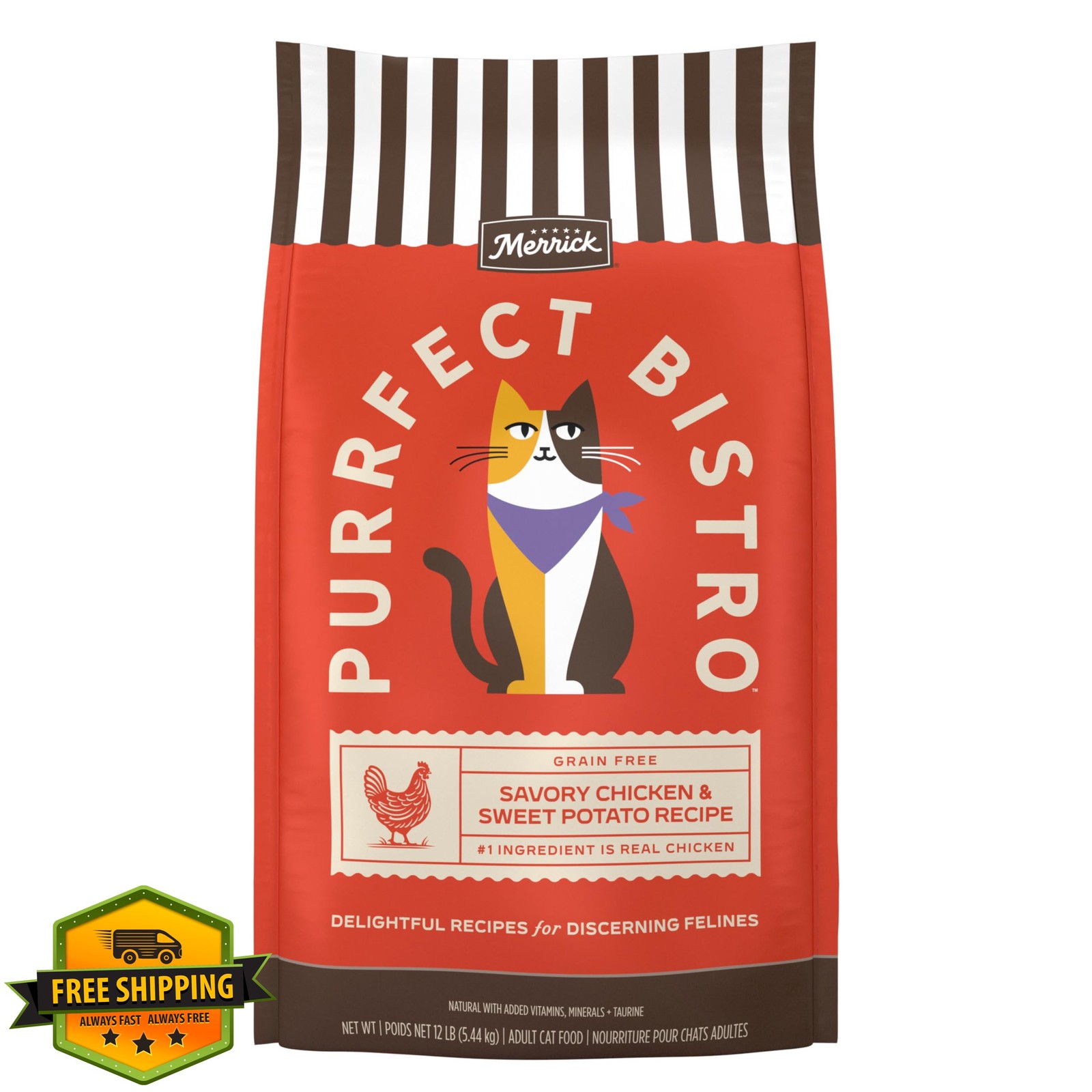 Merrick Grain Free Chicken Sweet Potato Cat Food 12lb