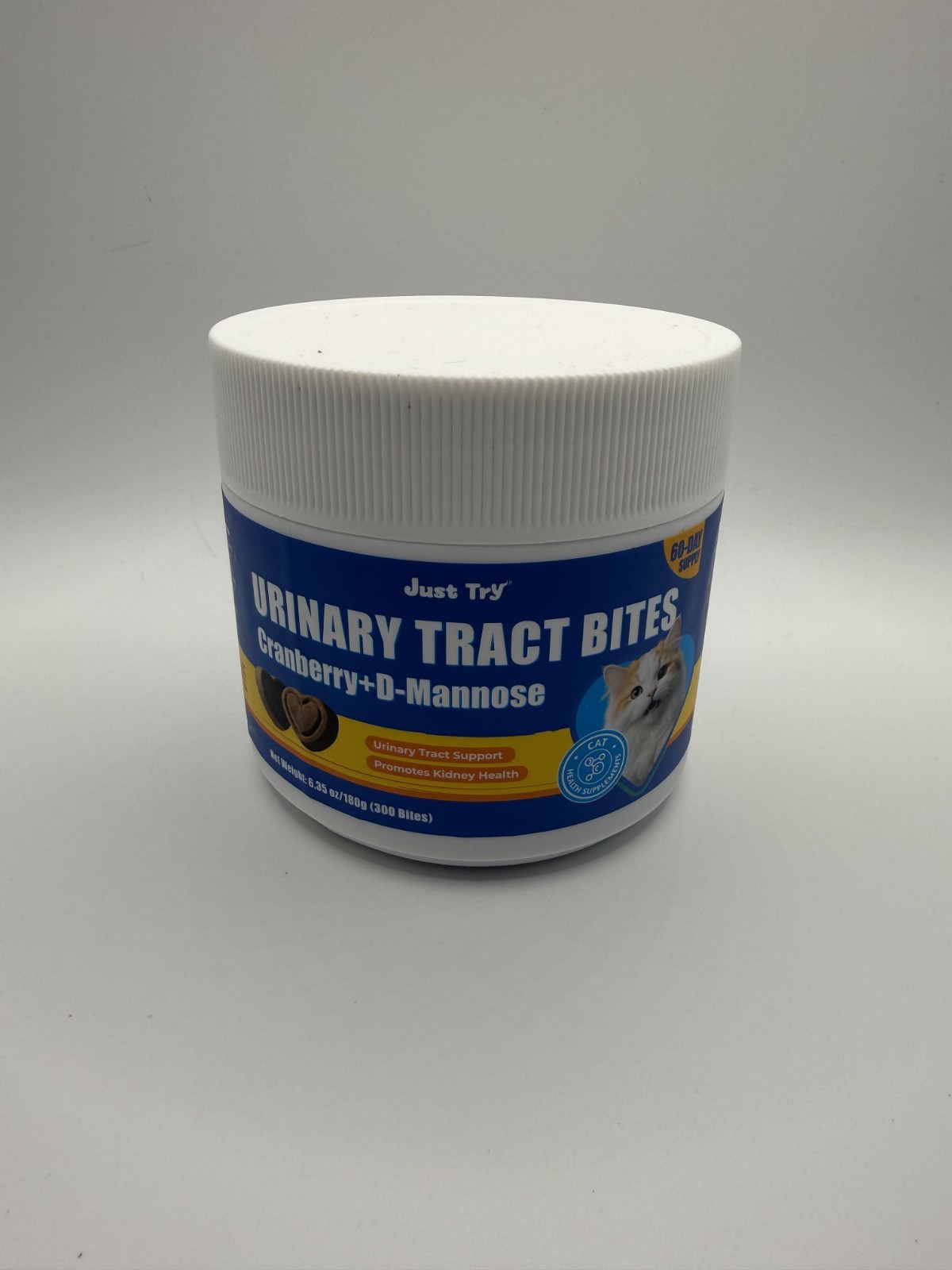 Just Try Urinary Tract Bites Cranberry + D- Mannose Cat Health Supplement 6.35oz