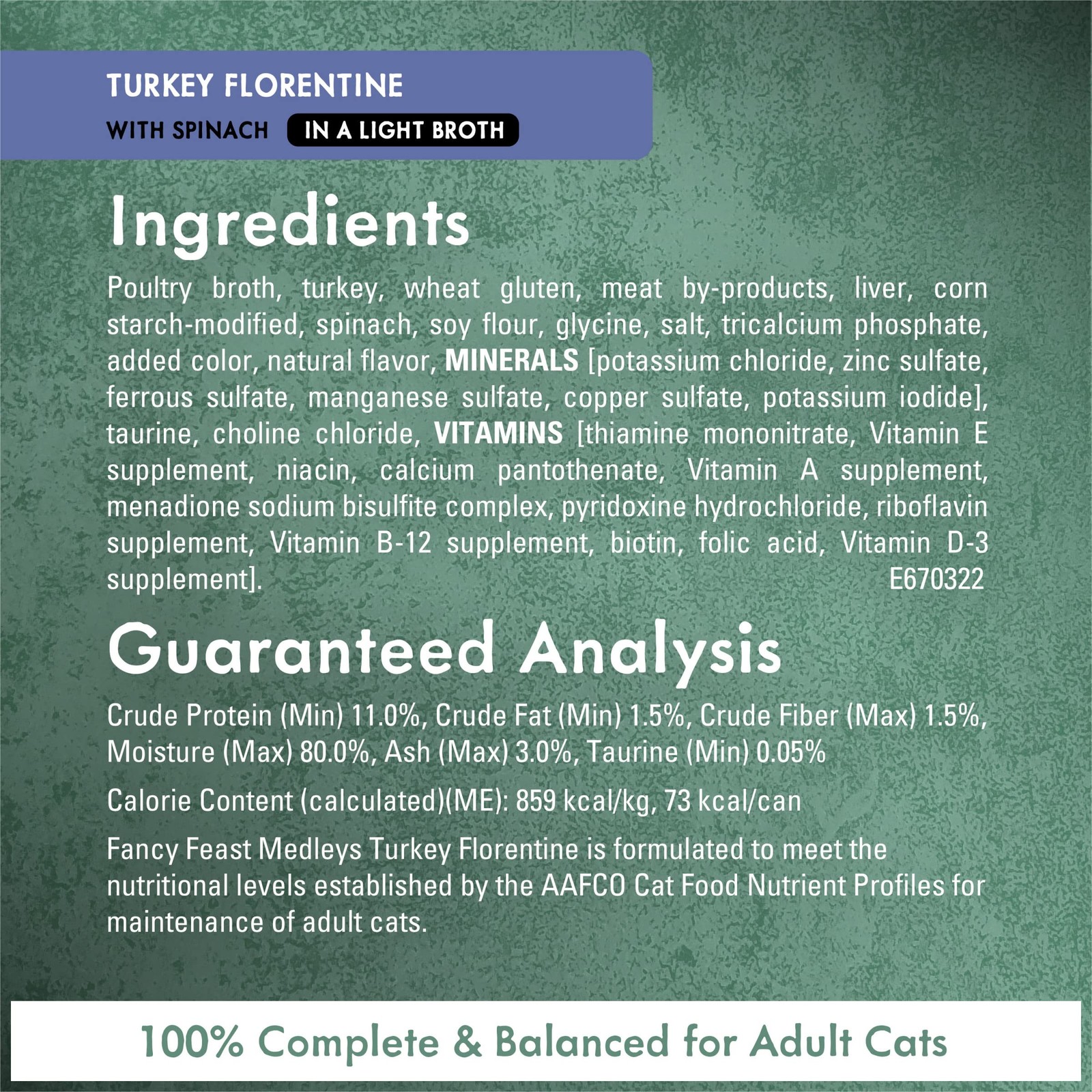 Wet Cat Food Variety Pack Appetite Stimulation Florentine- Chicken, Tuna, Turkey