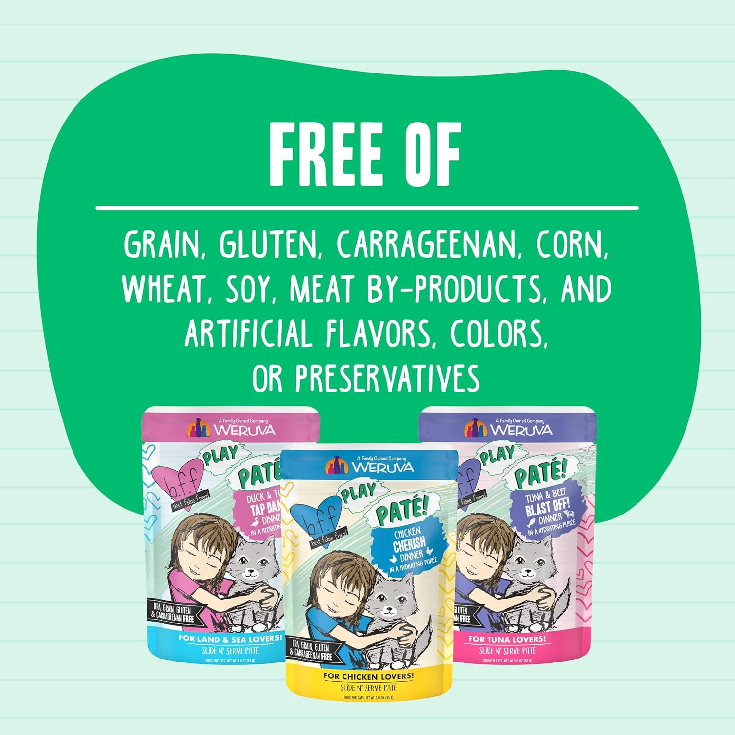 B.F.F. Play – Best Feline Friend Paté Lovers, Aw Yeah!, Paté Partay! Variety Pac