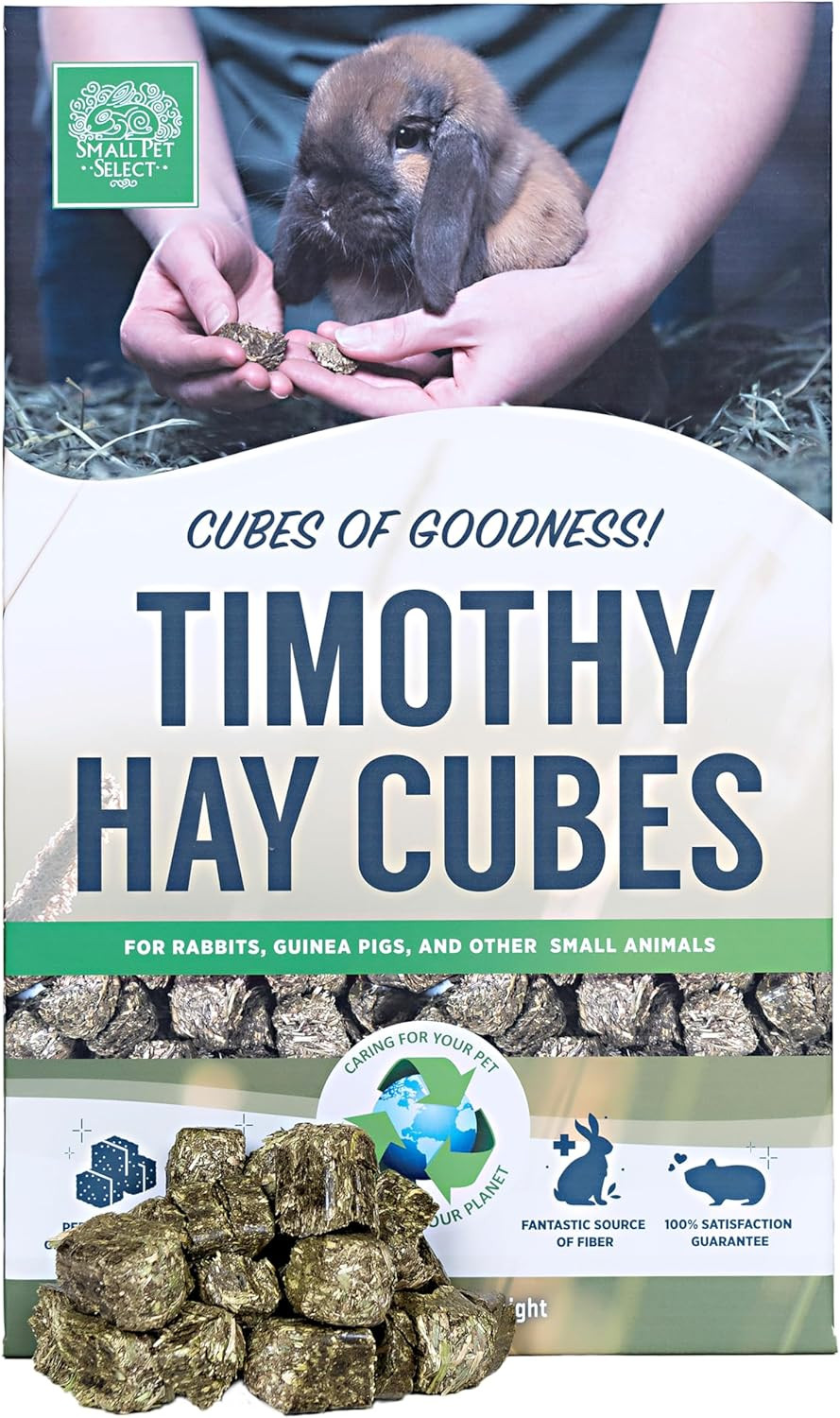 – Straight Timothy Hay Cubes – 100% All Natural Timothy Hay, Not Blended – Deliv