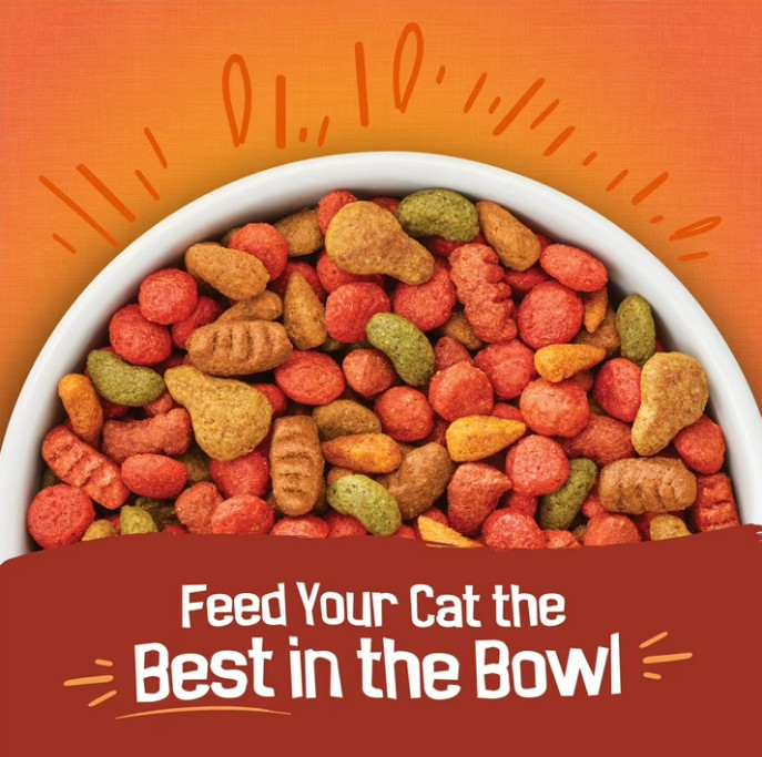 3 PACK Purina Friskies Tender and Crunch’d Dry Cat Food, 16 lb Bag