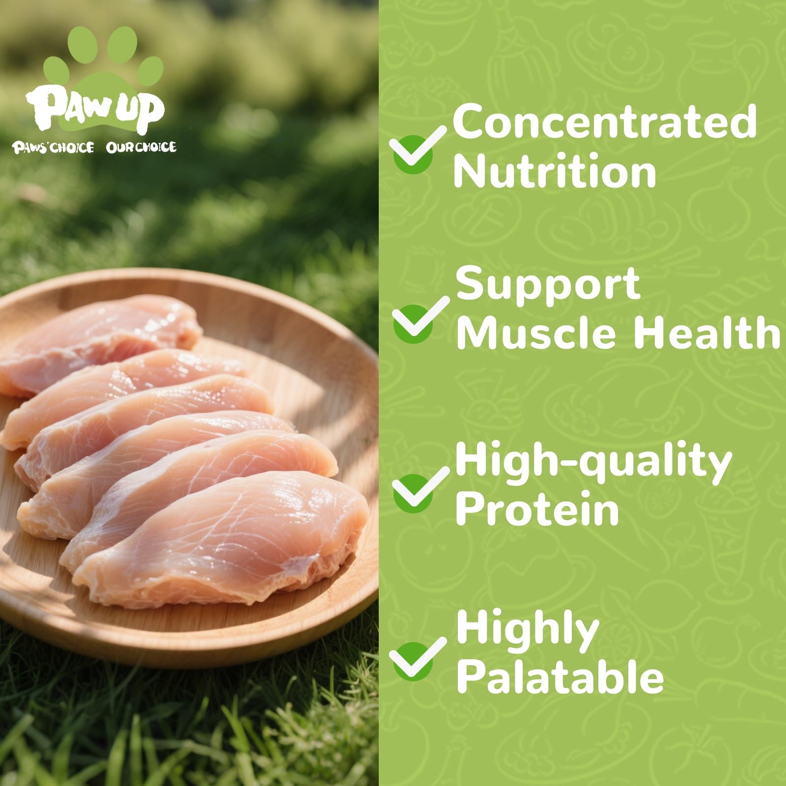 PAWUP Freeze Dried Chicken for Dogs Cats, High Protein 4.6 Ounce (Pack of 1)