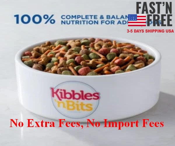 2 Bags Kibbles ‘n Bits Dry Dog Food, Original Savory Beef & Chicken, 45 lb. Bag