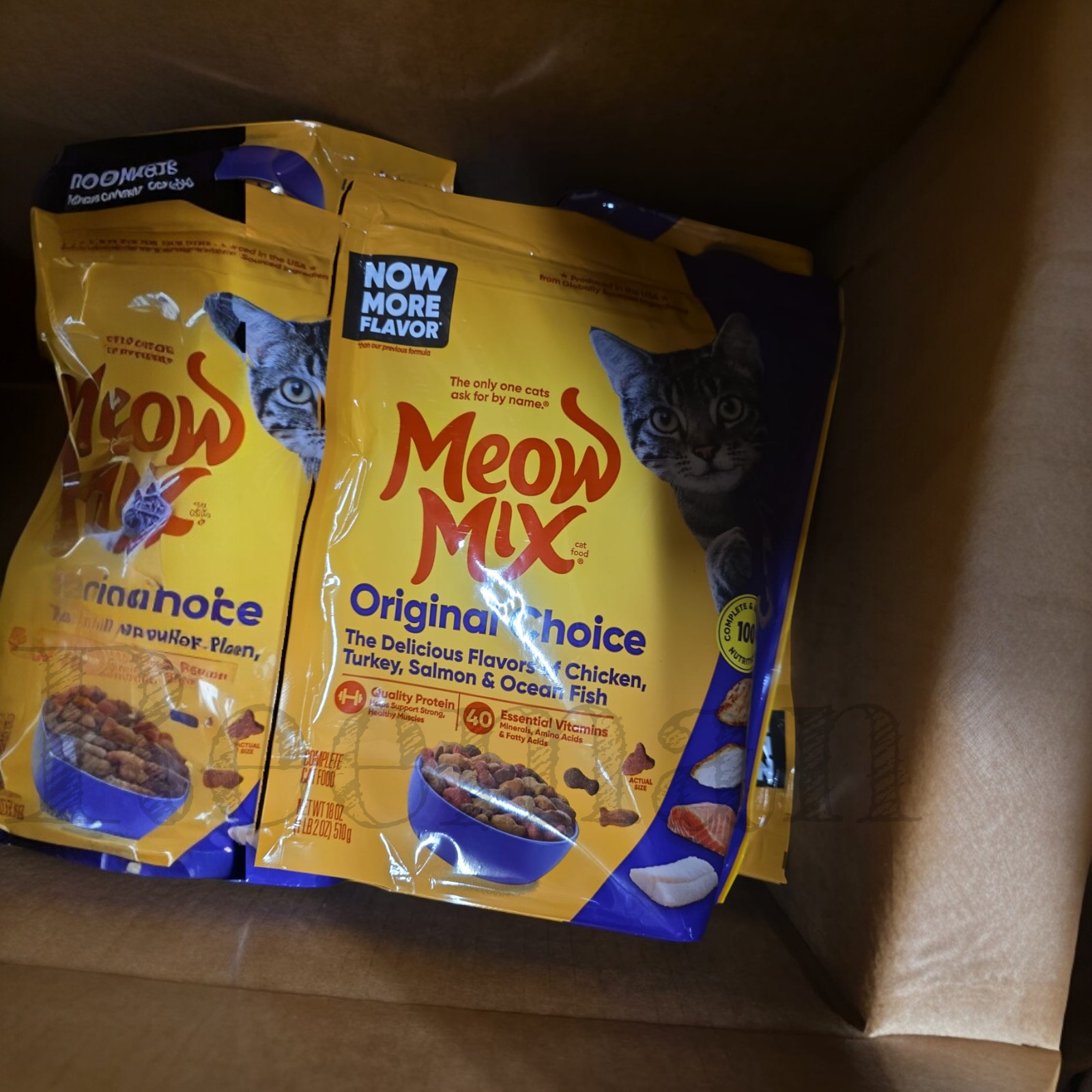 Meow Mix Original Choice Dry Cat Food 18 oz each (Pack of 3) Free Shipping