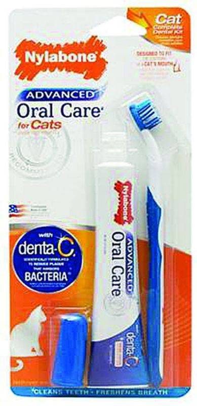 Nylabone Advanced Oral Care Cat Dental Kit Null Null