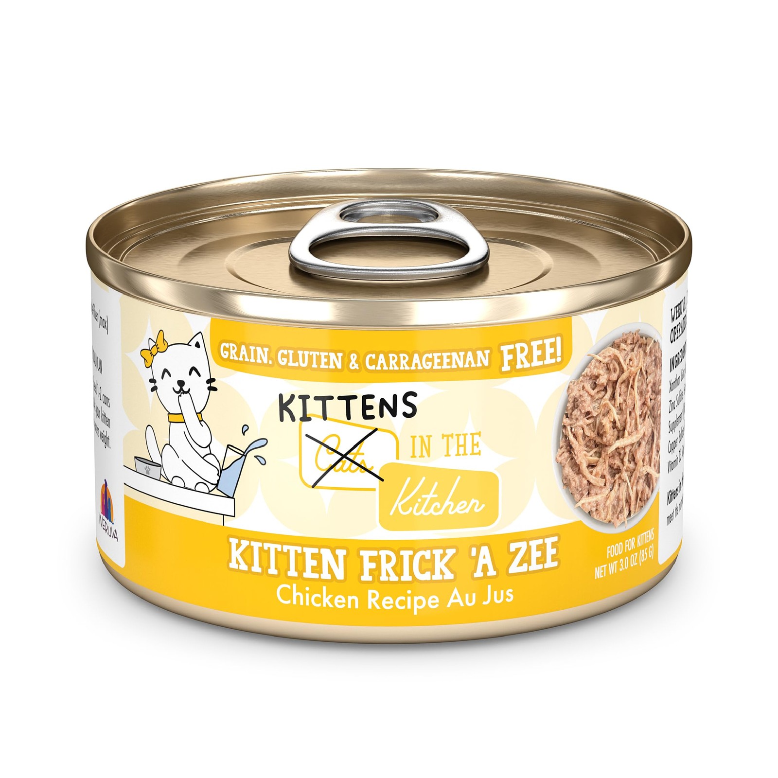 Weruva Cats in The Kitchen Kitten, Kitten Frick ‘A Zee, 3 Ounce (Pack of 12)