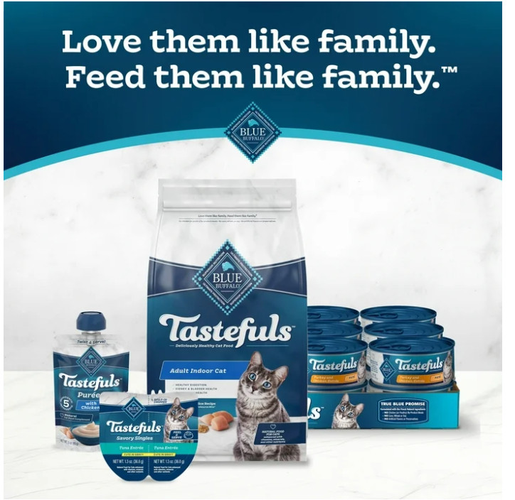 Blue Buffalo Tastefuls Chicken Brown Rice Indoor Cat Food 10LB Bag