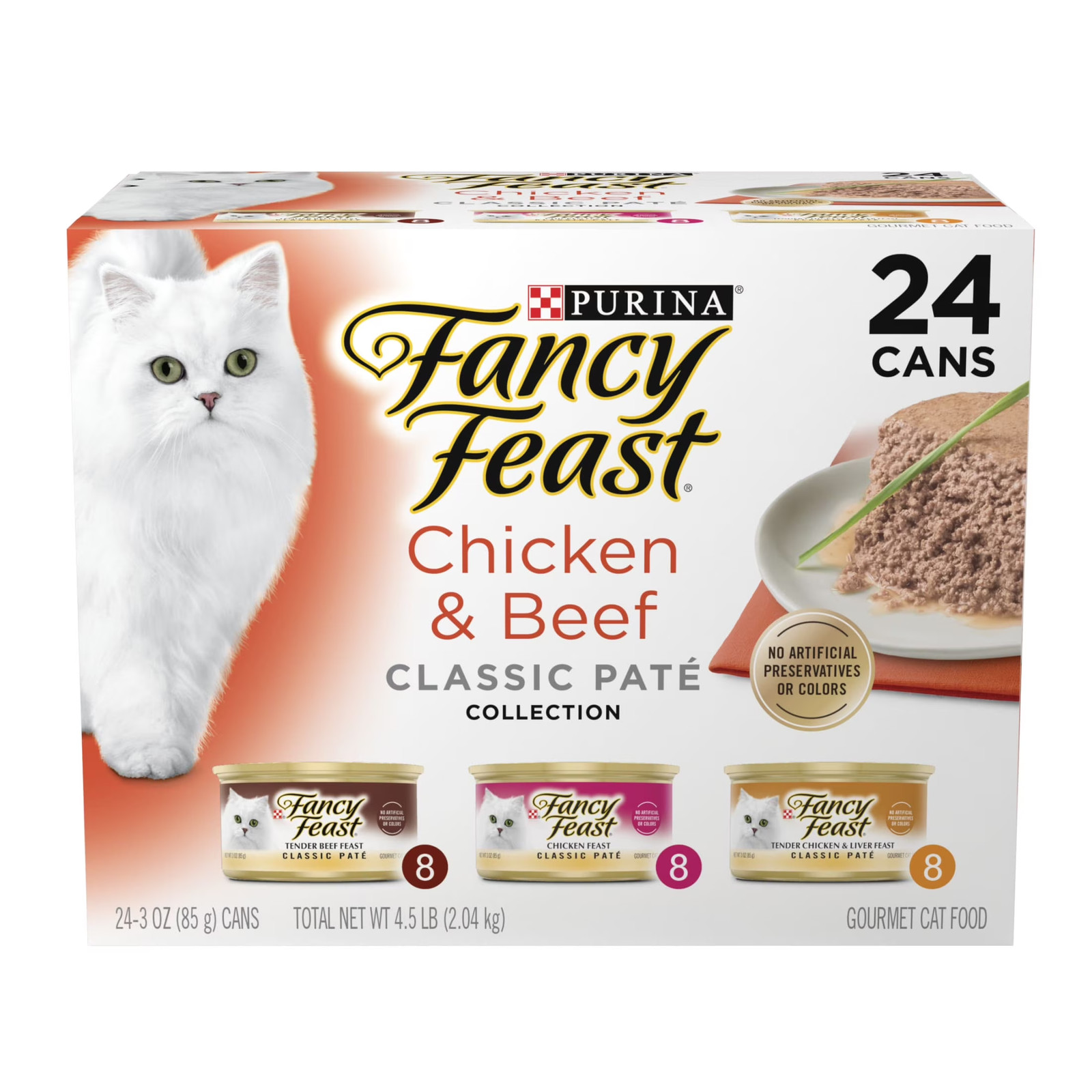 Purina Classic Pate Kitten Food, Wet Cat Food, Chicken & Beef, 3 Oz