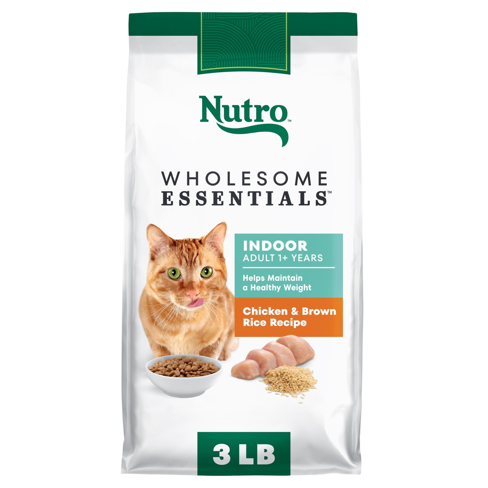 Nutro Wholesome Essentials Indoor Dry Cat Food, Chicken & Brown Rice Recipe, …