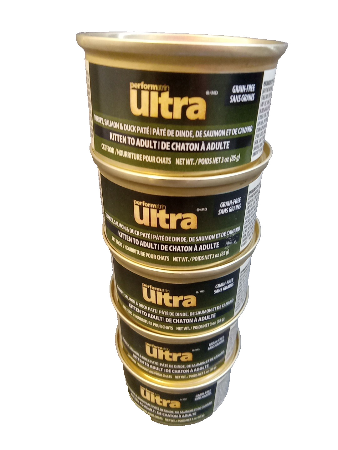 Ultra Wet Cat Food Turkey Salmon Duck Pate Kitten To Adult 3 Oz Lot Of 5