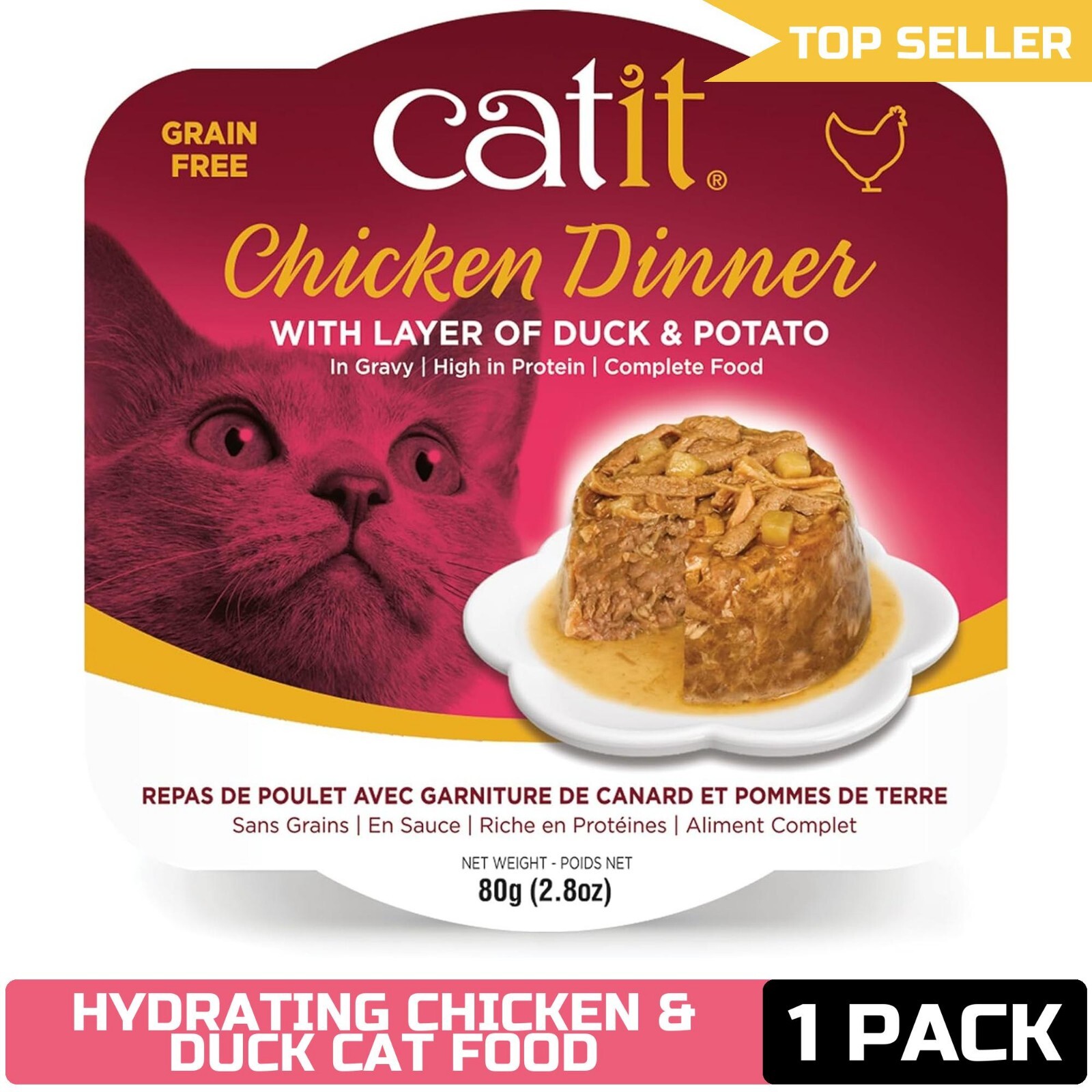 Catit Chicken & Duck Wet Cat Food – Hydrating & Healthy – All Ages