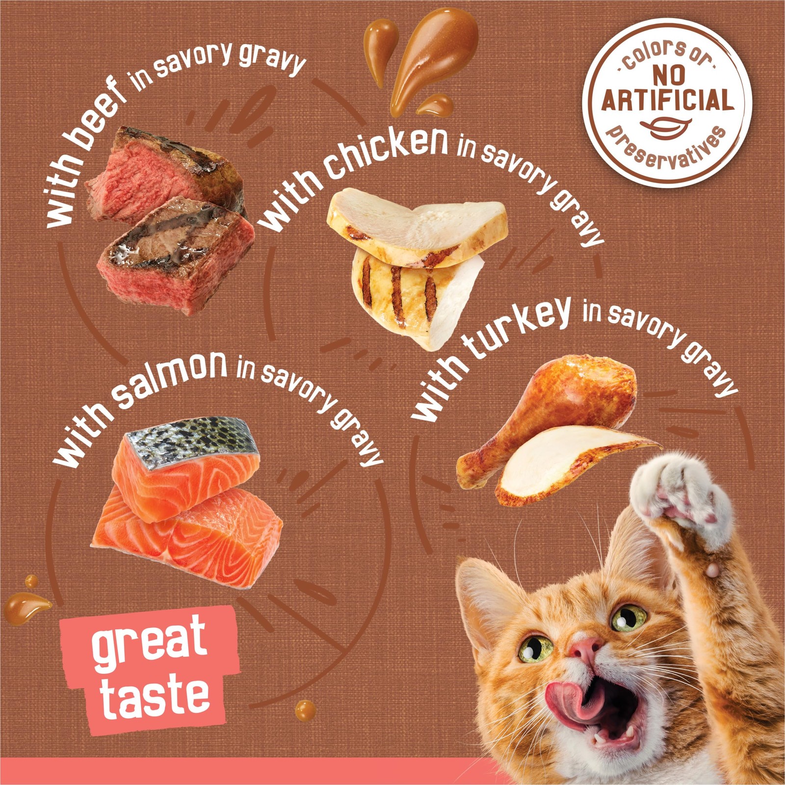 Purina Friskies Extra Gravy Wet Cat Food Chunky 24ct Variety Pack With Chicke…