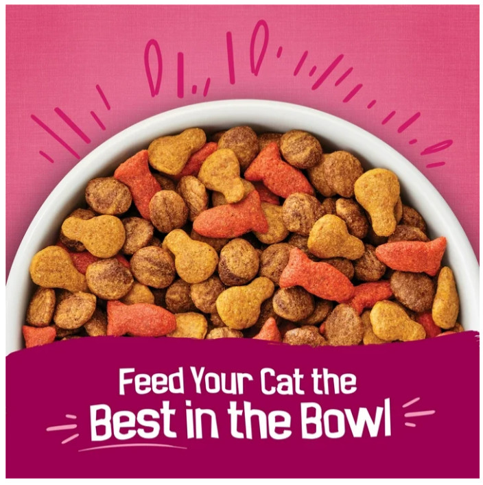 Purina Friskies Gravy Swirlers Dry Cat Food – Chicken Salmon 16 lb