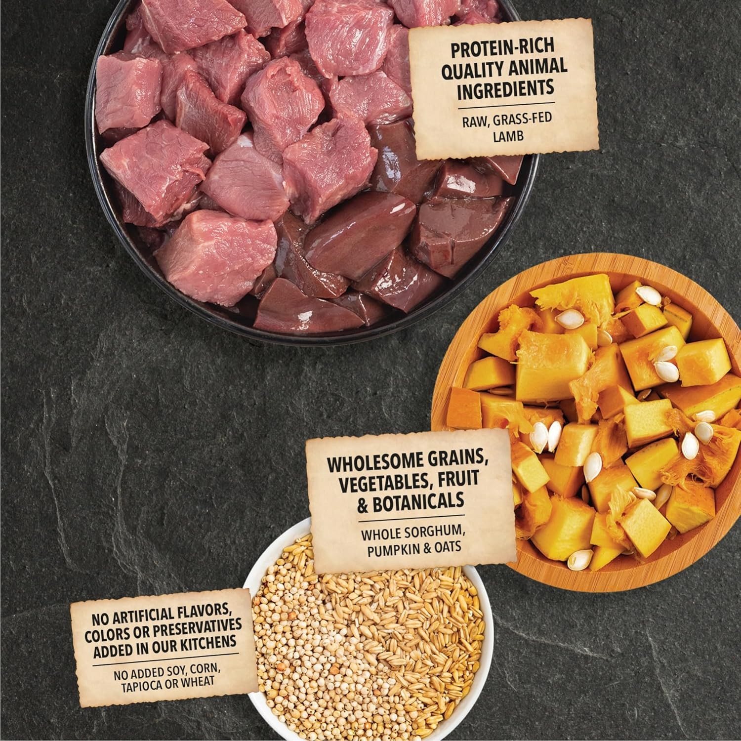 ACANA Wholesome Grains Dry Dog Food Limited Ingredient Lamb & Pumpkin Recipe 22.