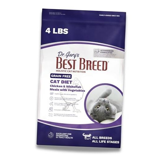 Grain Free Cat Diet Made in USA [Natural Dry Cat Food for 4 Pound (Pack of 1)