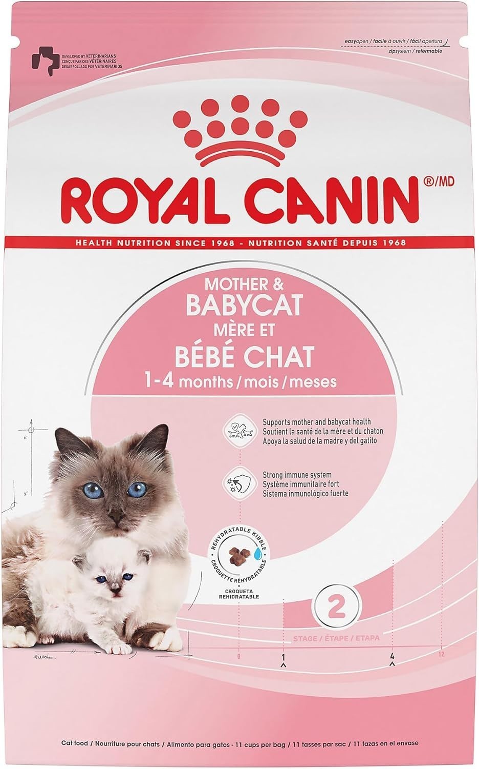 Feline Health Nutrition Mother & Babycat Queen Dry Cat Food 6 lb Bag
