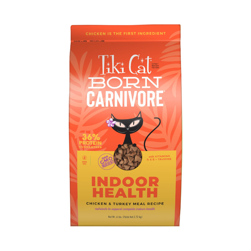 Tiki Pets Tiki Cat Born Carnivore Indoor Health Dry Cat Food Chicken Turkey