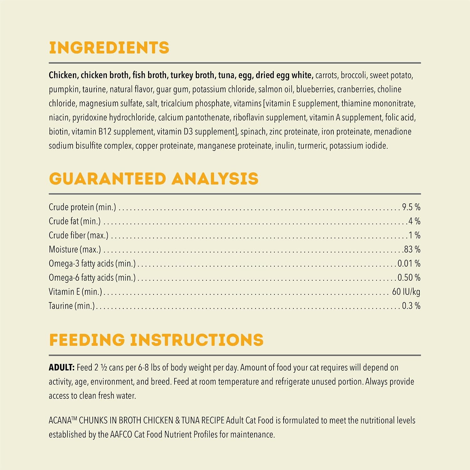 Chunks in Broth Wet Cat Food Chicken & Tuna Recipe 3Oz. Cans | Omega-3