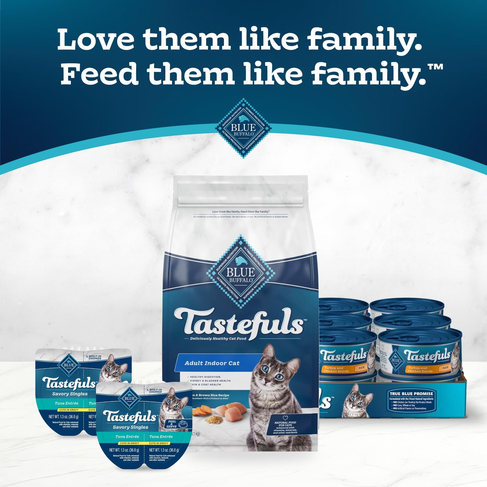 Blue Buffalo Tastefuls Adult Indoor Dry Cat Food, Chicken 3 Pound (Pack of 1)