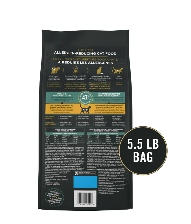 Purina LiveClear 7+ Cat Allergen Reducer Chicken & Rice Dry Cat Food