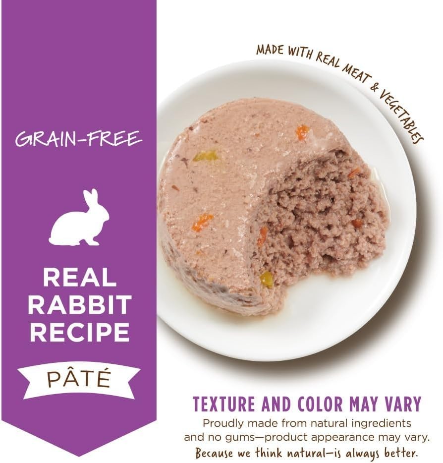 High Protein Grain-Free Wet Cat Food with Real Rabbit – 12 Cans, 5.5 oz Each