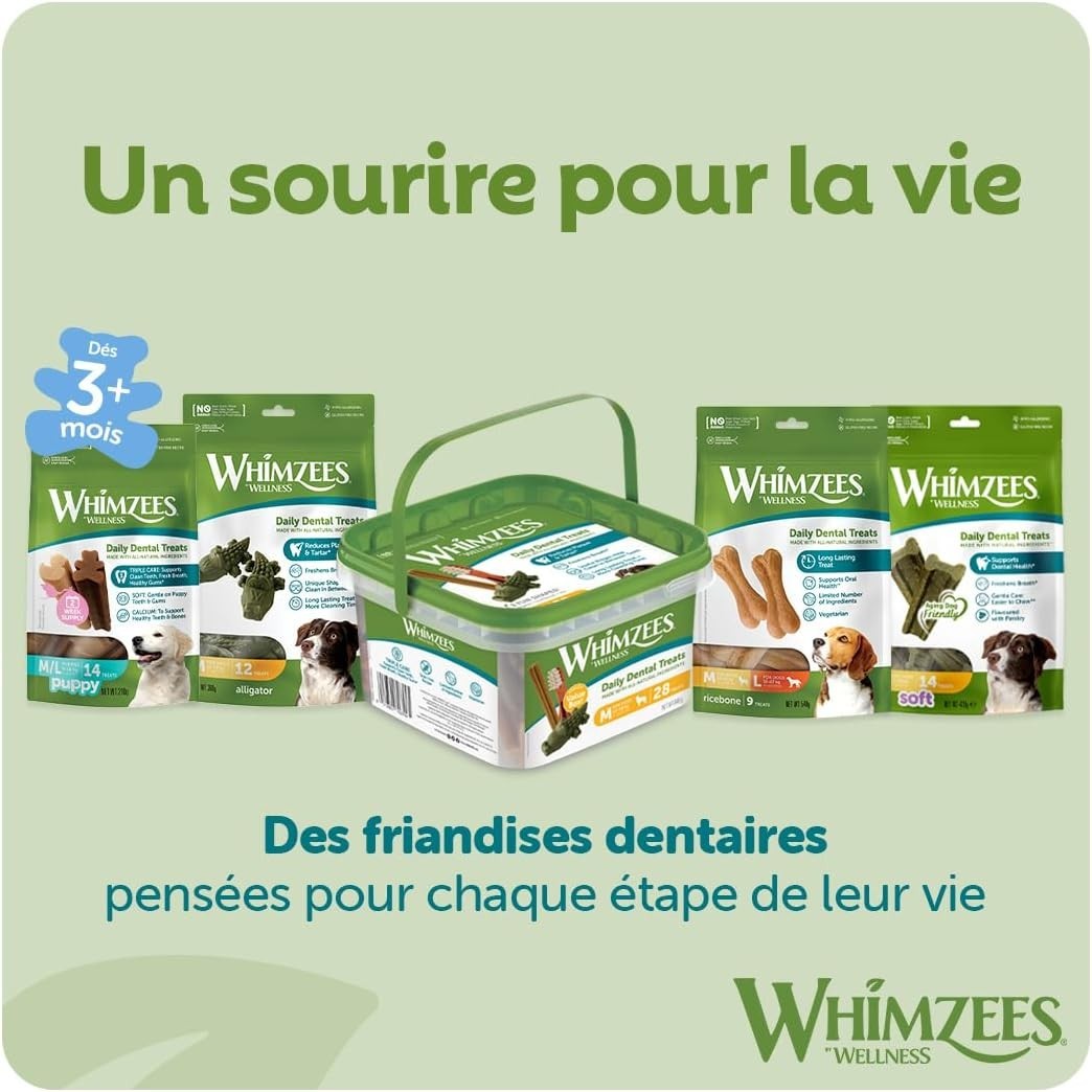 Natural Dental Dog Chew Long lasting, Variety Box Mixed Shapes, Small, 56 Pieces