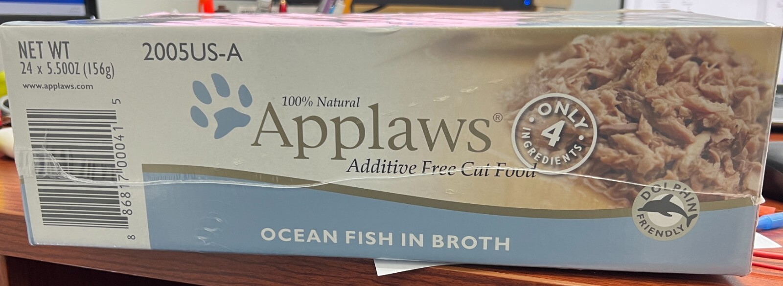 Applaws Natural Ocean Fish in Broth Wet Cat Food, 2.47 oz., Case of 24